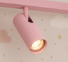 Lampa sufitowa liniowa z 3 reflektorami regulowana różowa minimalistyczna uniwersalna LINCA 6369 Argon